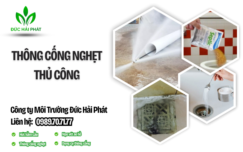 thông cống nghẹt thủ công