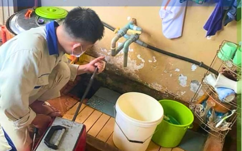 thông cống nghẹt phường quang trung