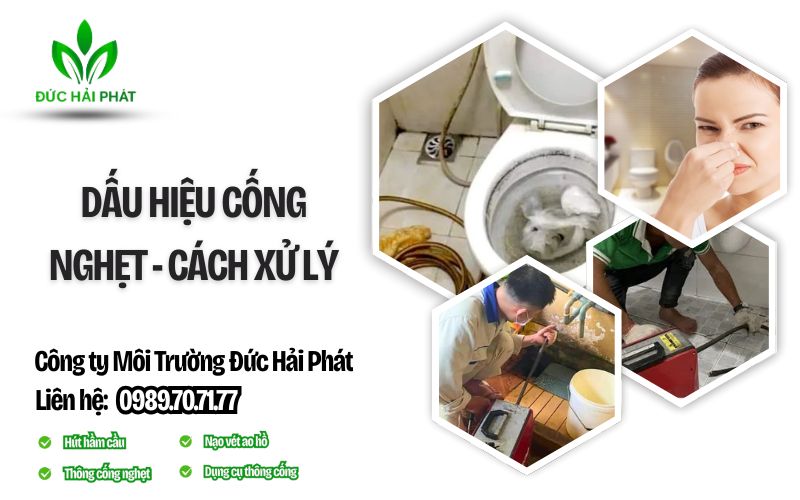 dấu hiệu cống nghẹt