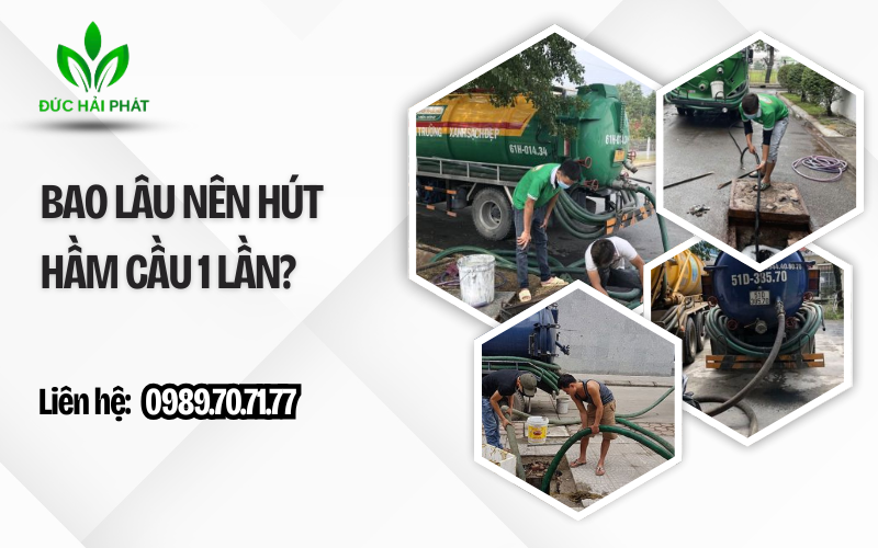 Bao lâu nên hút hầm cầu 1 lần?