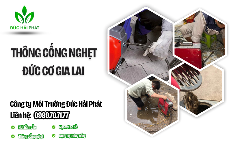 thông cống nghẹt Đức Cơ